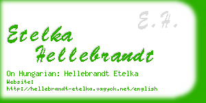 etelka hellebrandt business card